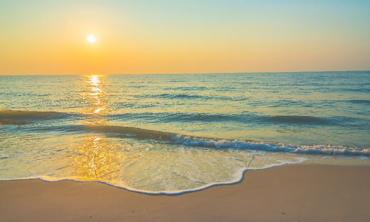 Sunrise view at Al Heera Beach Sharjah