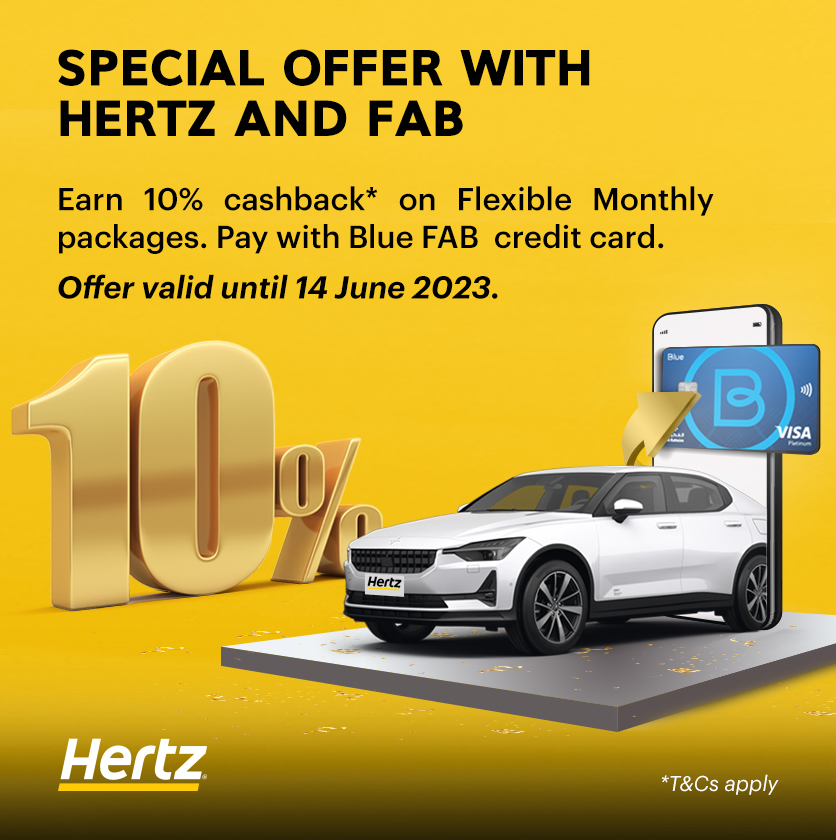 Save with Hertz UAE and FAB