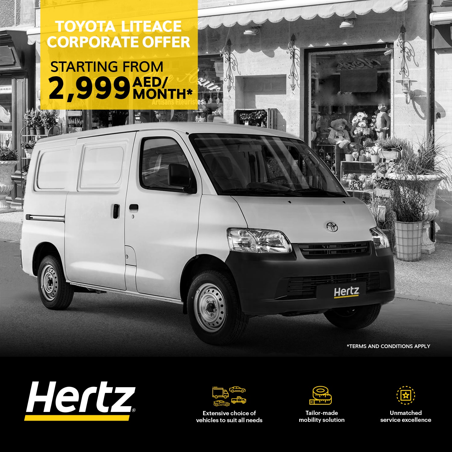 Move your business ahead with our special offer on the Toyota LiteAce.