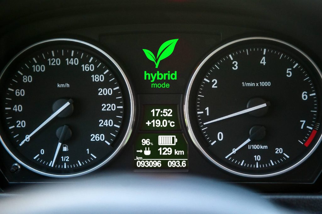 hybrid car dashboard