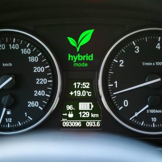 hybrid car dashboard