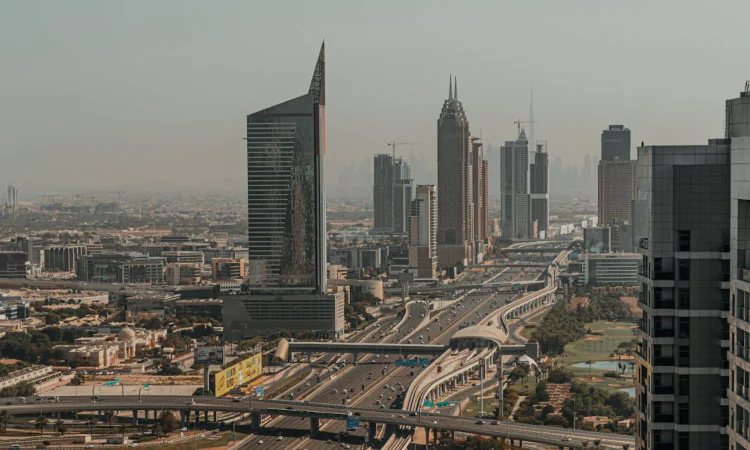 Birds Eye View of Dubai